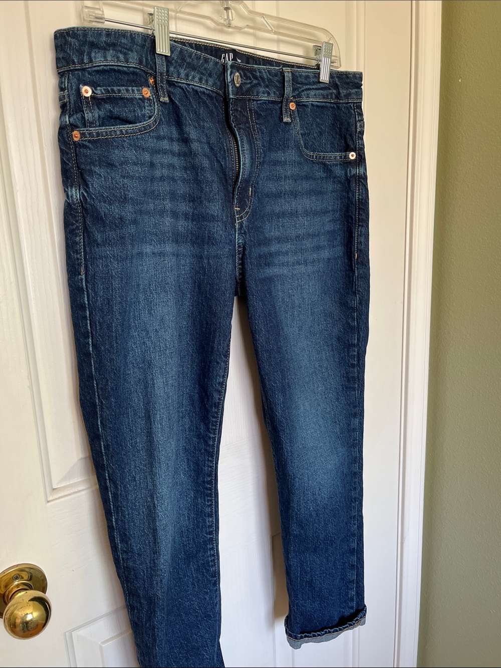 GAP Women's Dark Indigo Universal Slim Boyfriend Jeans